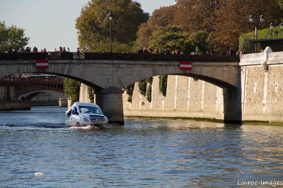 Paris: Amphibious Minibus From Versailles Boat and Road Tour - Reservation Options