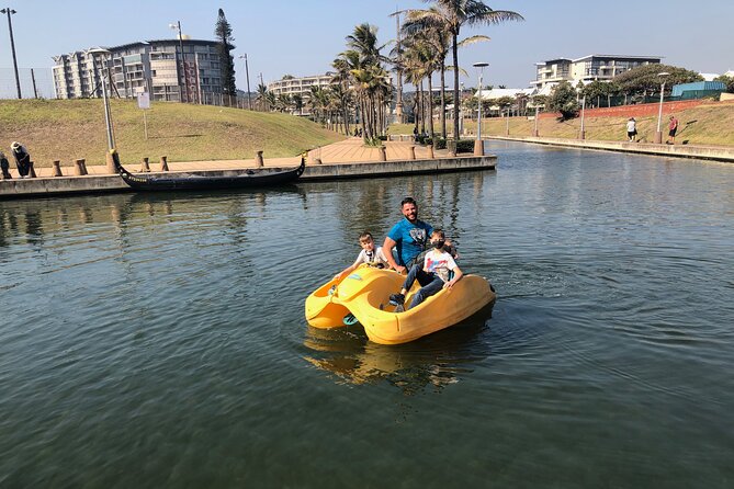 Pedal Boat Rides on Durban Point Waterfront Canals - Background