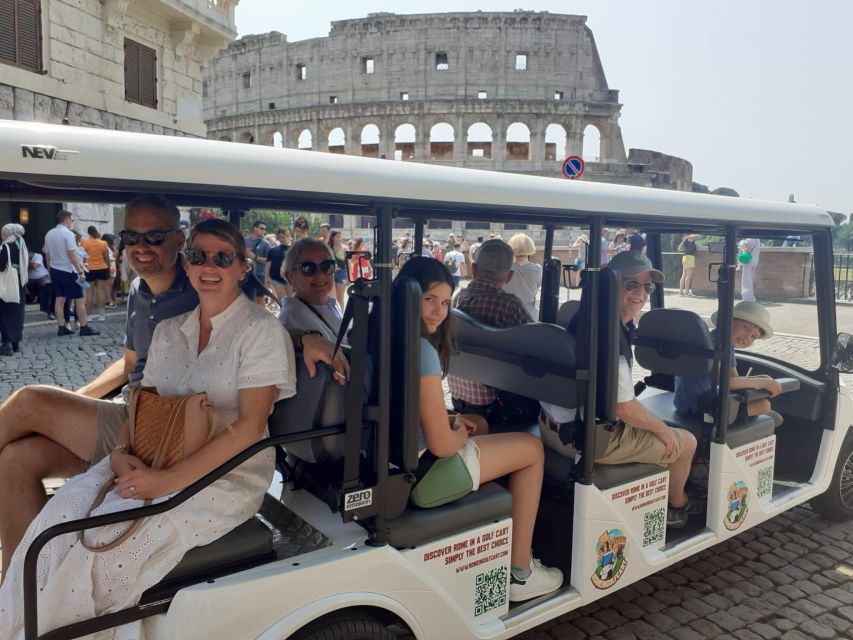 Rome in Golf Cart 7 Hours Unforgettable Full Immersion - Booking Information