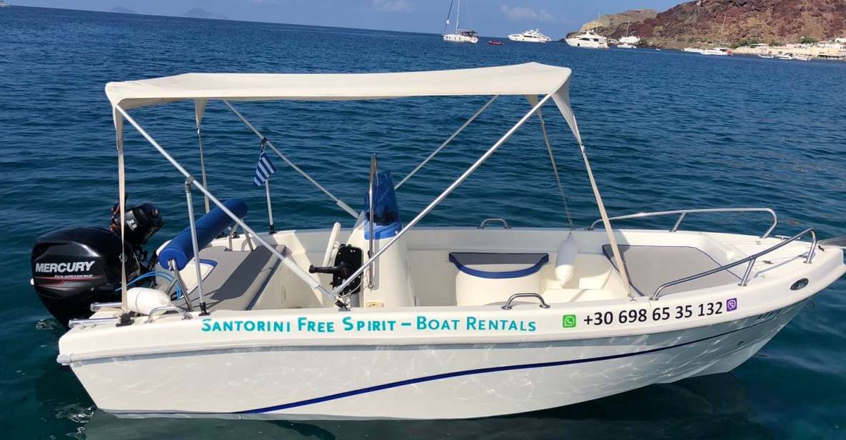 Santorini: License-Free Boat Rental With Ice, Water, & Fruit - Cancellation Policy