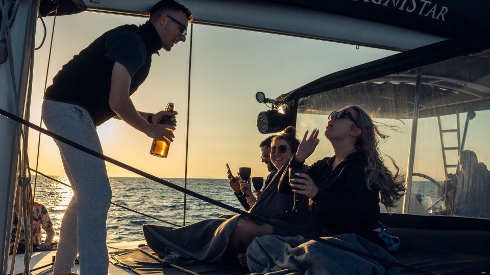 Santorini: Sailing Catamaran Yacht Cruise With Food & Drinks - Customer Reviews