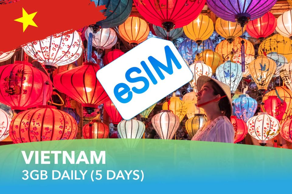 Vietnam Data Esim: 7gb/Daily - 5 Day - 15day - 30day - Last Words