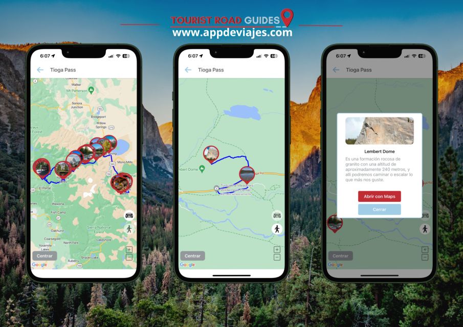 App Self-Guided Road Routes Yosemite National Park - Last Words