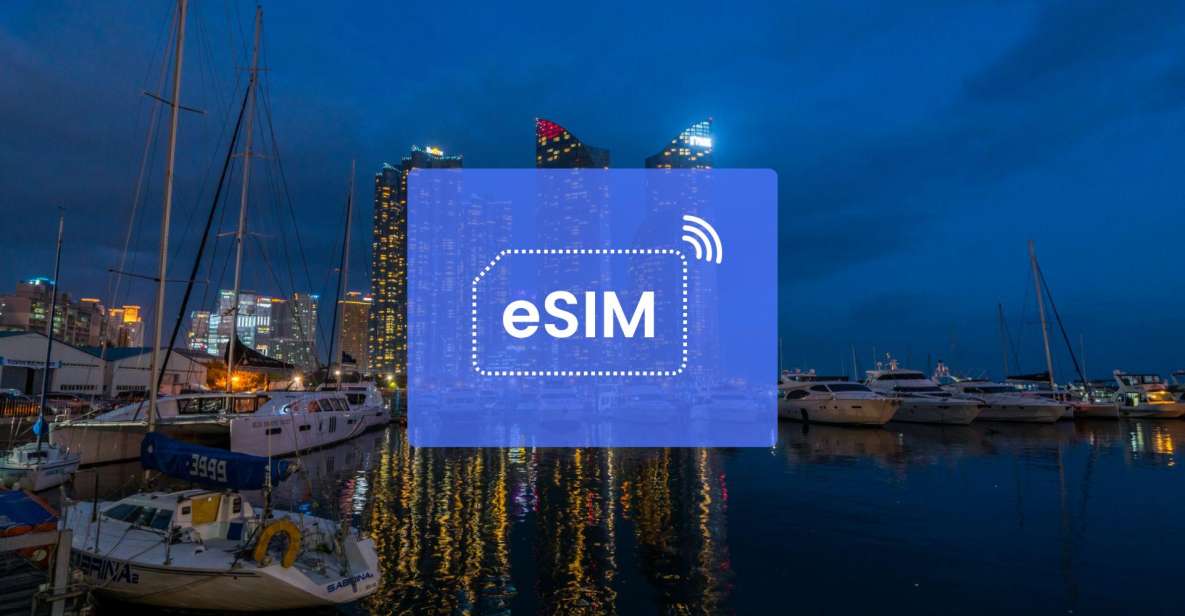 Busan: South Korea/Asia Esim Roaming Mobile Data Plan - Immediate Delivery and Service Duration