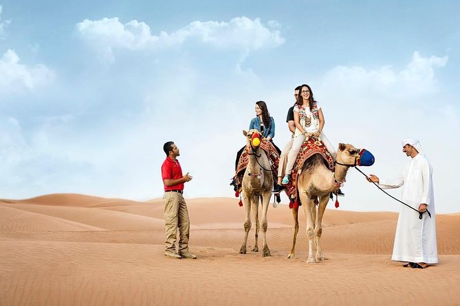 Camel Rock Desert Safari Dubai With Bbq Dinner Camel Ride Sand Boarding & More - Common questions