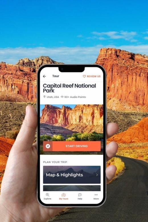 Capitol Reef: Self-Guided Audio Driving Tour - Tour Inclusions and App Download