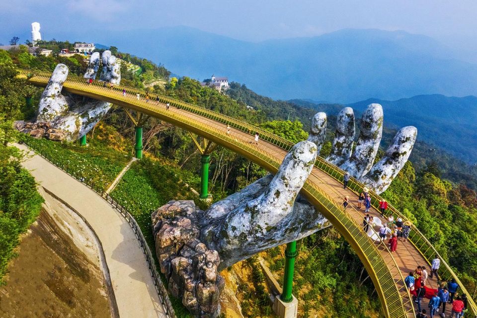 Da Nang: Golden Bridge - Monkey Mountain - Marble Mountain - Enjoy French Village & Lunch Buffet