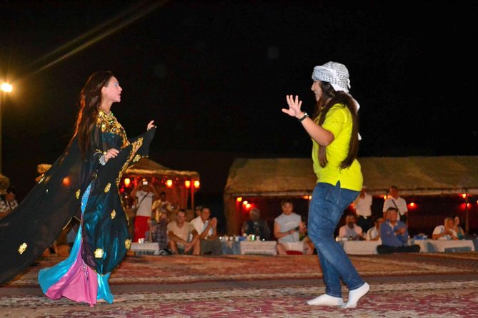 Dinner in Dubai Desert With Camel Ride, BBQ Dinner and Belly Dance - Spectacular Sunset Views