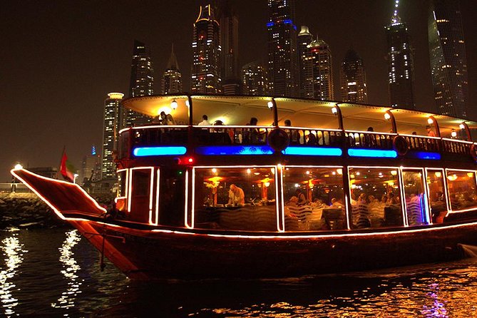 Dubai City Highlights With Dubai Water Canal Dhow Cruise Dinner Combo - Dinner and Entertainment Experience