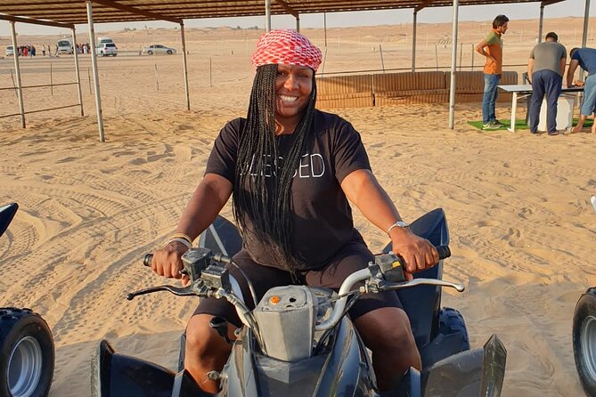 Dubai Desert 4x4 Dune Bashing, Self-Ride 30min ATV Quad, Camel Ride,Shows,Dinner - ATV Quad, Camel Ride, and Dinner
