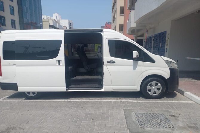 Dubai Full Day Chauffer by 12 Seater Van - Common questions