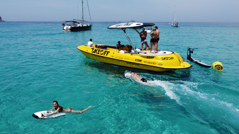 Ibiza: Beach and Cave Boat Tour With Luxury Water Toys - Safety Briefing