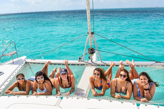 Isla Mujeres Catamaran Tour With Snorkel, Open Bar and Transport - Open Bar and Refreshments