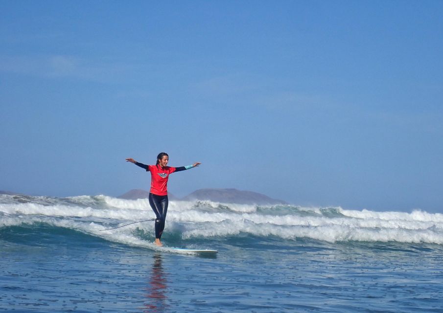 Lanzarote: Longboard Surf Lesson on Famara Beach All Levels - Meeting Point and Important Information