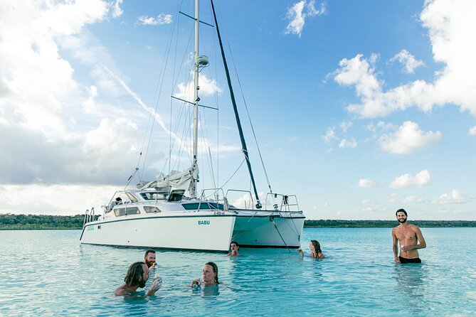 New! Catamaran Cruise With Open Bar Through the 7 Colors Lagoon - Reviews and Pricing