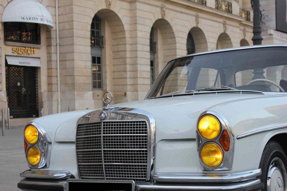 Paris: 2.5-Hour Guided Vintage Car Tour and Wine Tasting - Meeting Point Information