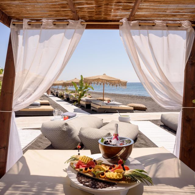 Perivolos Beach: Sun-Bed Experience FortyOne Bar Restaurant - Beach Club Facilities