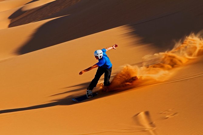 Private Desert Sandboarding Camel Riding and Dune Bashing - Common questions