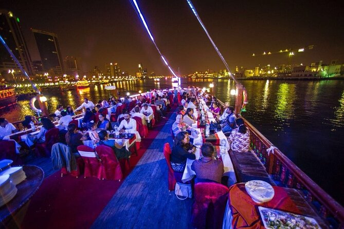 Romantic Dhow Creek Dinner Cruise With Live Shows and International Buffet - Common questions