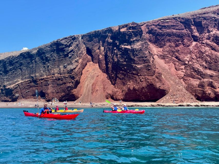 Santorini: South Sea Kayaking Tour With Sea Caves and Picnic - Meeting Point and Restrictions