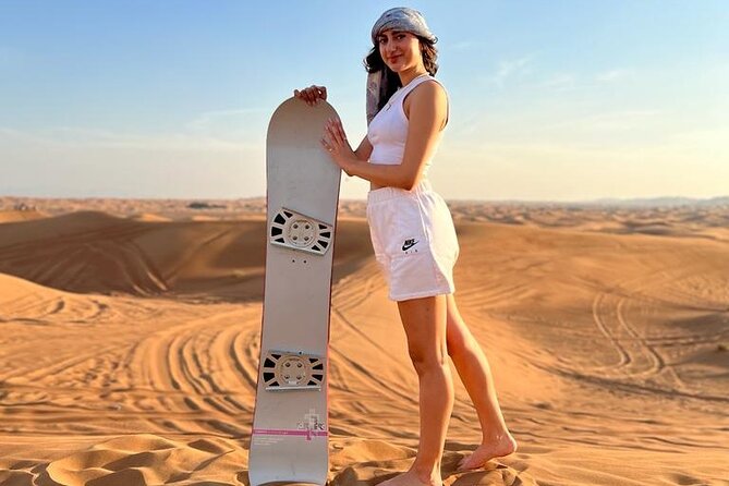 Dubai Dune Bashing With Camel Ride, Sandboarding & BBQ Dinner - Common questions