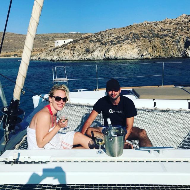 Mykonos: Full-Day Catamaran Cruise With Fresh Lunch - Lunch Menu and Inclusions