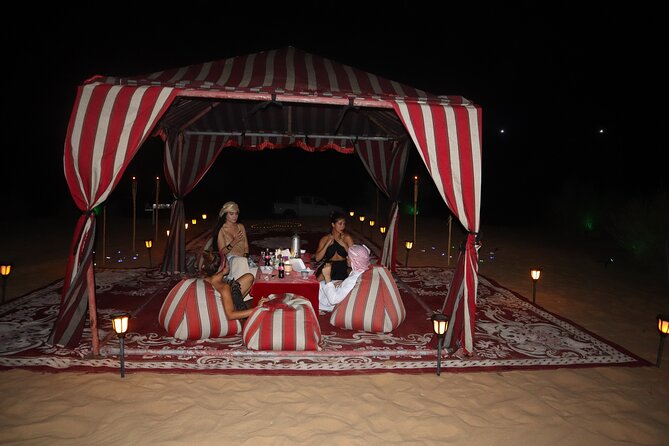 Private Dinner in Dubai Desert With Camel Ride and VIP Set up - Common questions