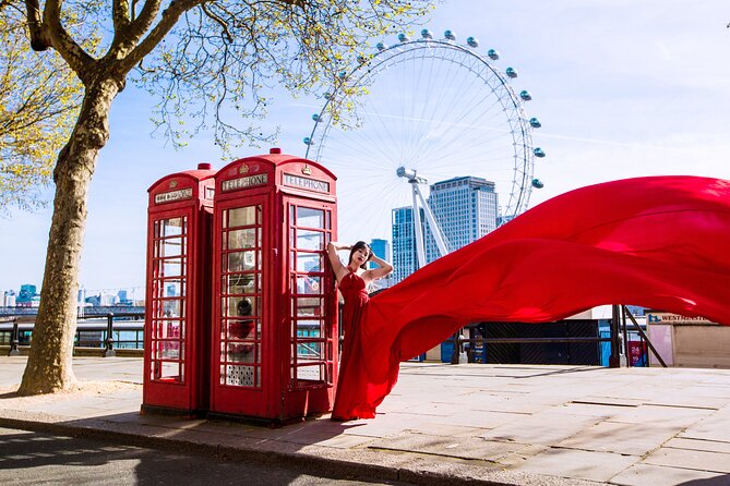 Private Flying Dress Photoshoot in London - Key Points