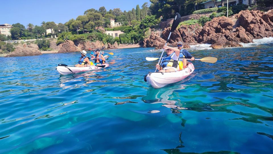 Red Rocks of Agay, Esterel Kayak Guided Visit - Languages Offered