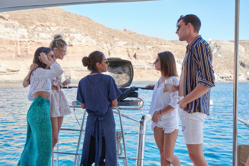 Santorini: Catamaran Day Trip With Snorkel, Meal, & Open Bar - Review Highlights
