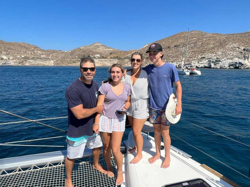 Santorini: Private Luxury Catamaran Cruise With Greek Meal - Common questions