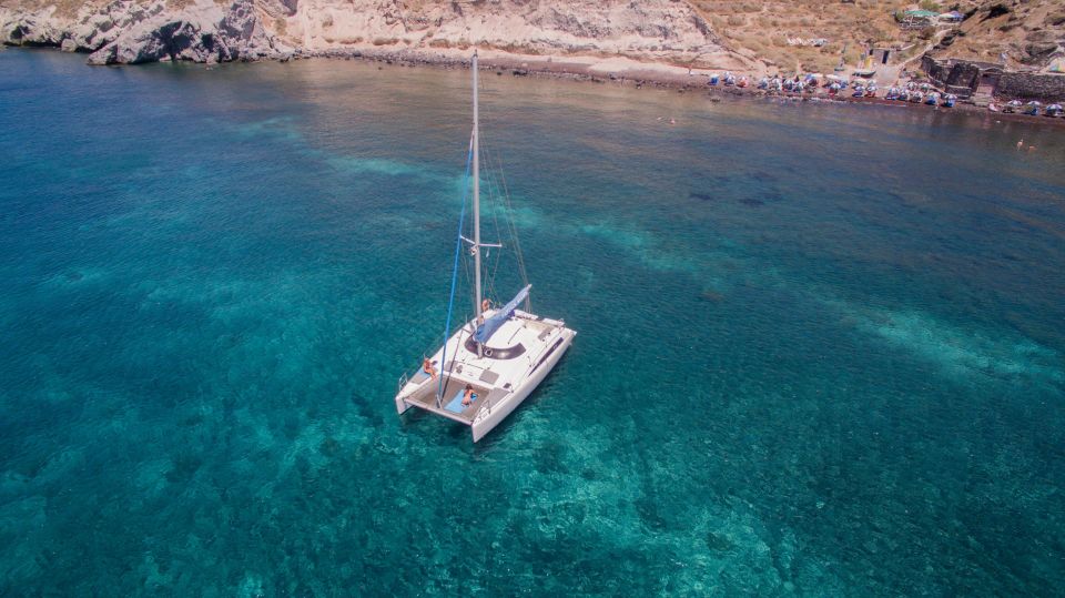 Santorini:Catamaran: Private Cruise With Food & Drinks - Common questions