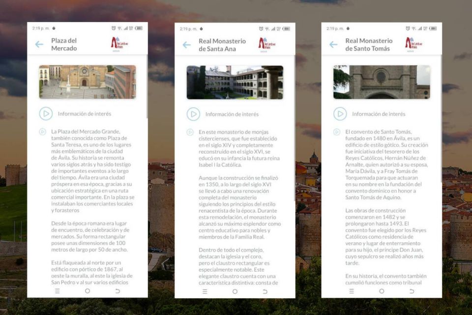 Avila Self-Guided Tour App With Multilingual Audio Guide - Last Words