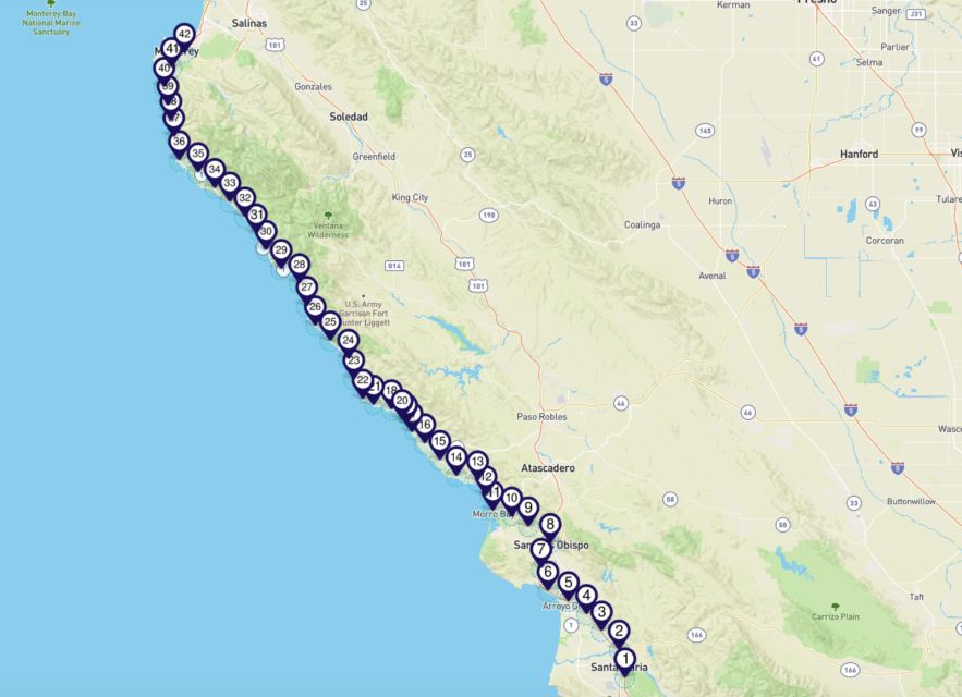 Santa Maria - Monterey: Pacific Coast Self-Driving Tour App - Common questions