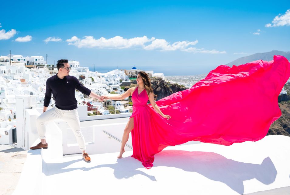 Santorini: Proffessional Flying Dress Photoshoot - Common questions