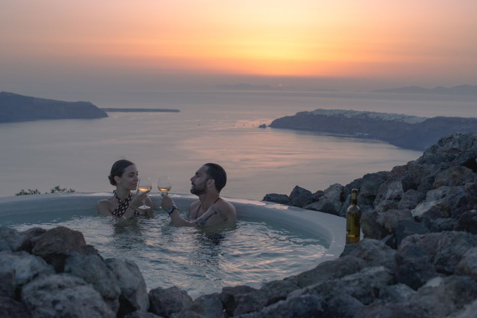 Santorini: Volcanic Hot-Tub Experience With Caldera Views - Common questions