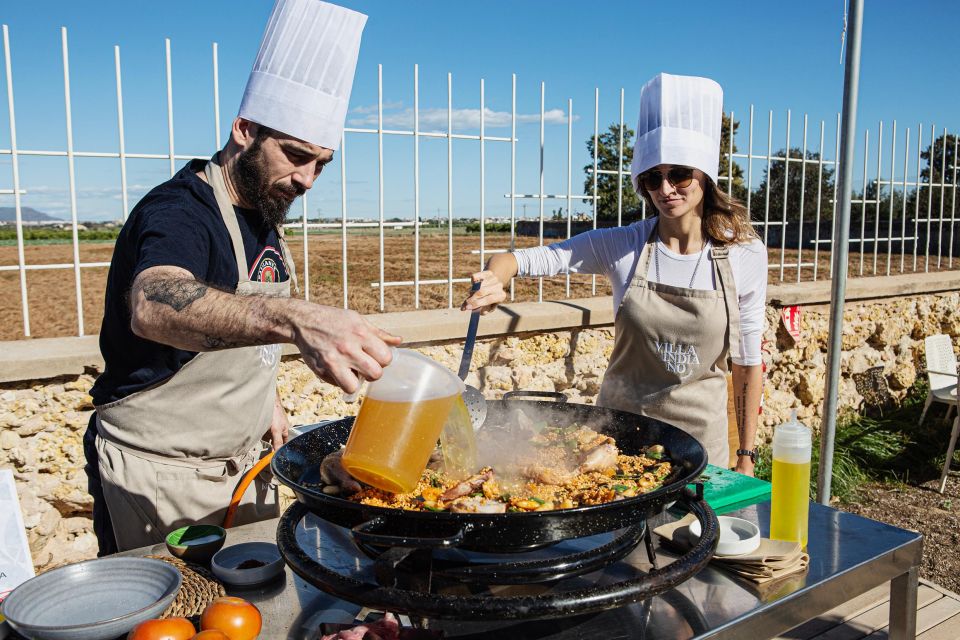 Valencia: Paella Full Experience Workshop at Villa Indiano - COVID-19 Safety Measures