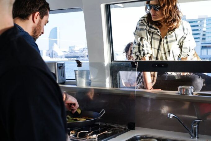 Barcelona: Lunch or Dinner Catamaran Sailing Tour - Onboard Staff and Amenities