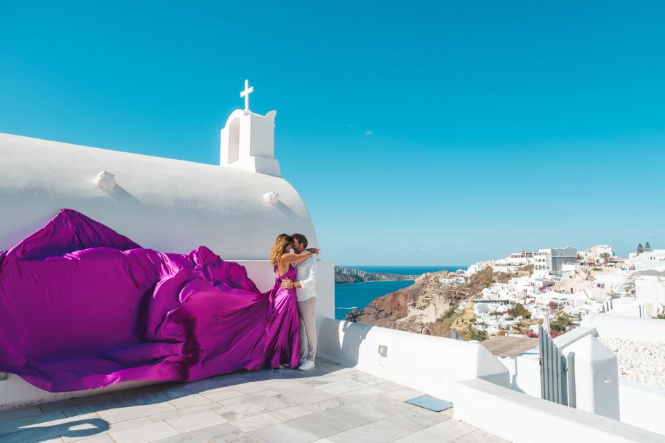 Flying Dress Santorini Photoshoot - Last Words