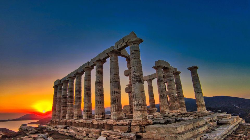 Athenian Riviera and Sunset at Temple of Poseidon - Key Points