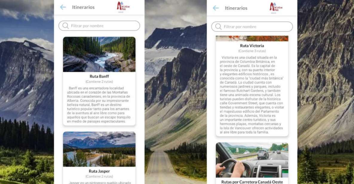 Audioguide for Western Canada Road Routes (Rocky Mountains) - Key Points