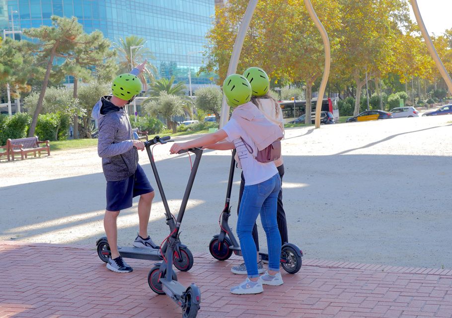 barcelona electric scooter tour with a live guide Barcelona: Electric Scooter Tour With a Live Guide