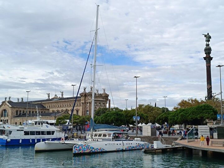 Barcelona Port and Sea Walking Tour With Columbus Monument - Key Points