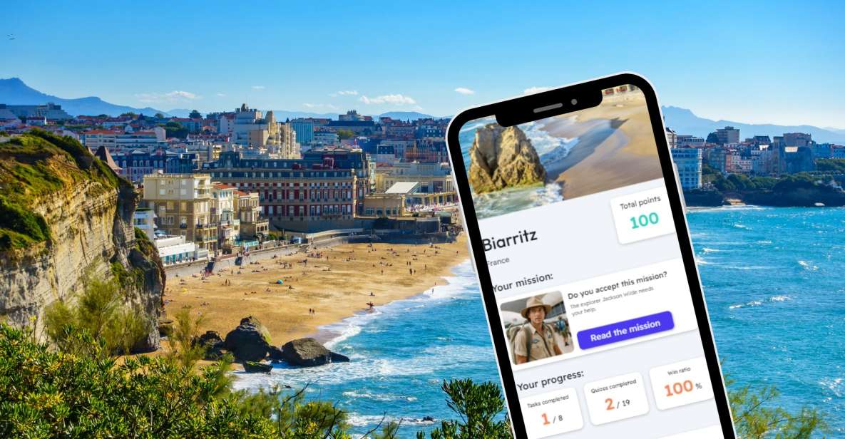 Biarritz: City Exploration Game & Tour on Your Phone - Key Points