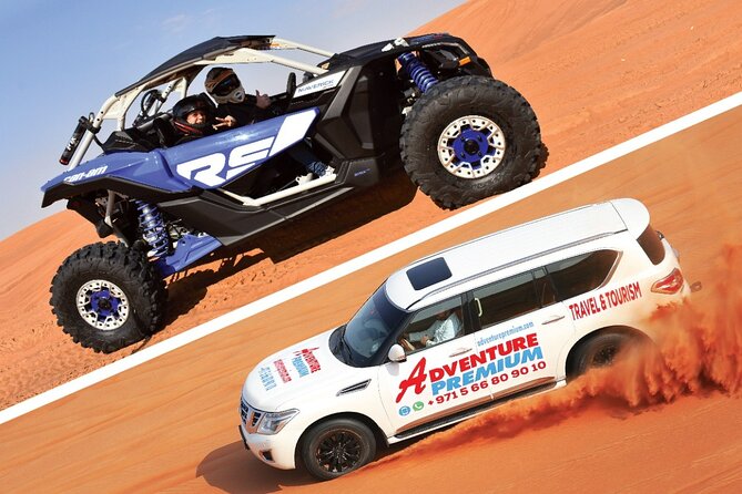 Can Am Maverick X3 Turbo Dubai Desert Safari BBQ and Sandboarding - Key Points