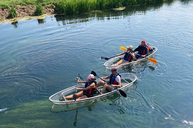 clear kayak on river gacka Clear Kayak On River Gacka