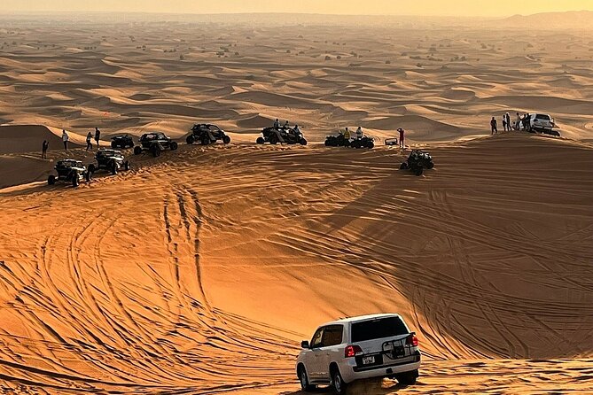 desert safari with dune bashing camel ride bbq dinner sand board live shows Desert Safari With Dune Bashing, Camel Ride, BBQ Dinner, Sand Board & Live Shows
