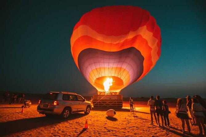 Dubai Beautiful Desert By Hot Air Balloon & Falcon Show and Camel - Key Points