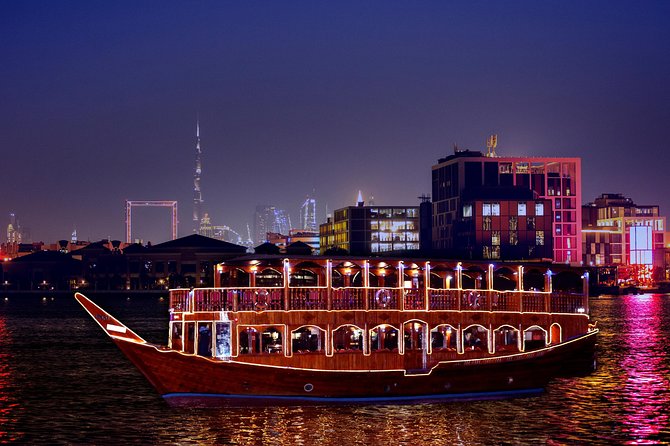 Dubai Creek Dhow Cruise Dinner With Transfers - Key Points