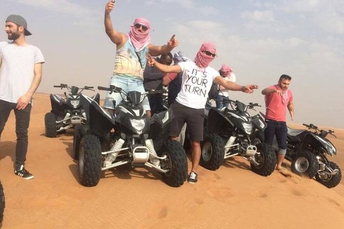 Dubai Desert 4x4 Dune Bashing, Quad Ride Live Shows and Dinner - Key Points